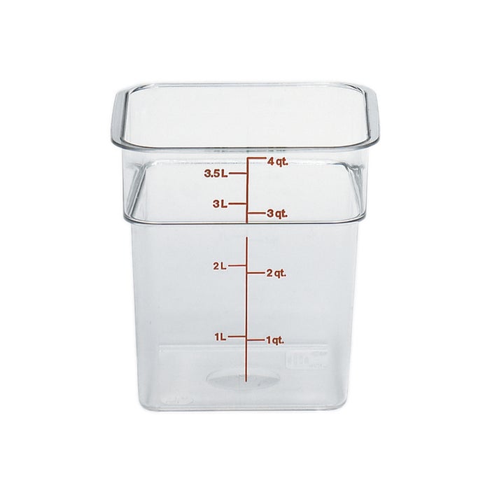 Cambro 4Qt Square Clear Camwear Food Storage Container