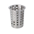 Cylinder, Stainless Steel Perforated Cutlery, 3.8x5.5in