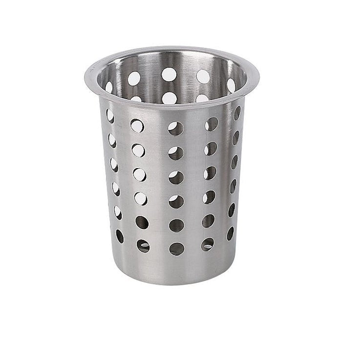 Cylinder, Stainless Steel Perforated Cutlery, 3.8x5.5in