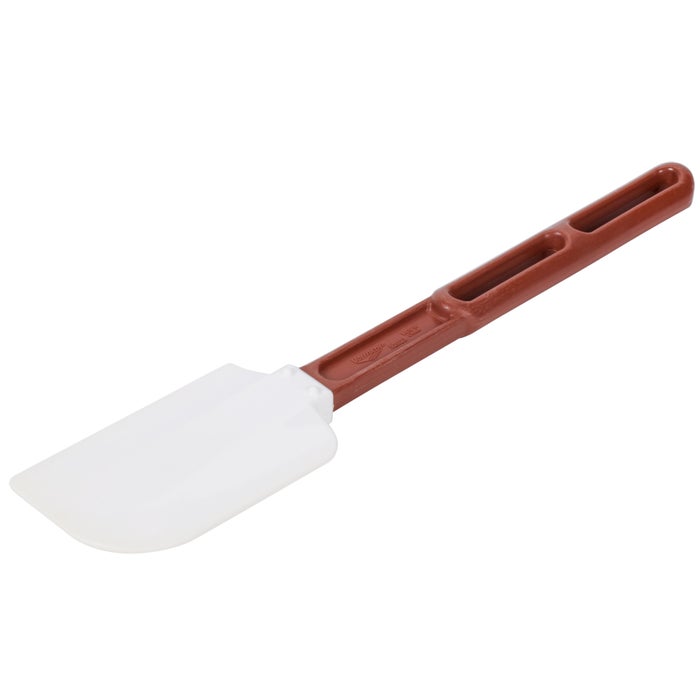 Vollrath 13.5in Plastic Spatulas, High Temp, Red Handle