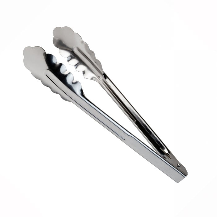Browne & Co 9.5in Heavy Duty Stainless Steel Utility Tongs