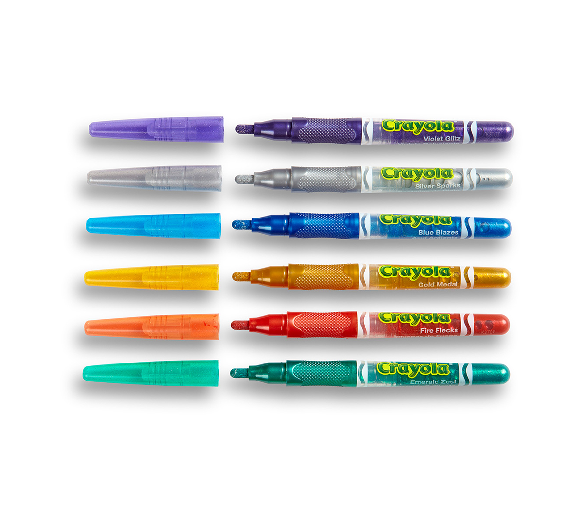 Glitter Markers, 6 Count