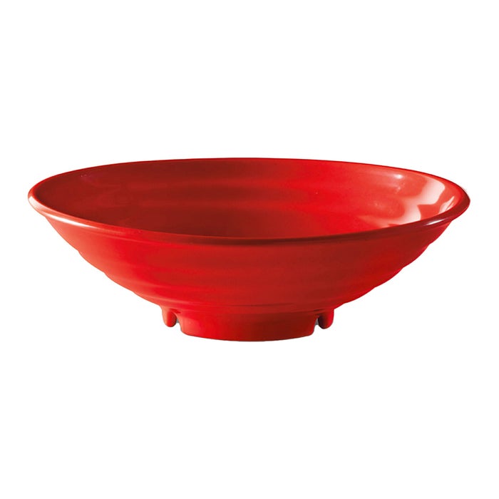 G.E.T Enterprises 1 Quart Red Round Melamine Bowls, 12pc