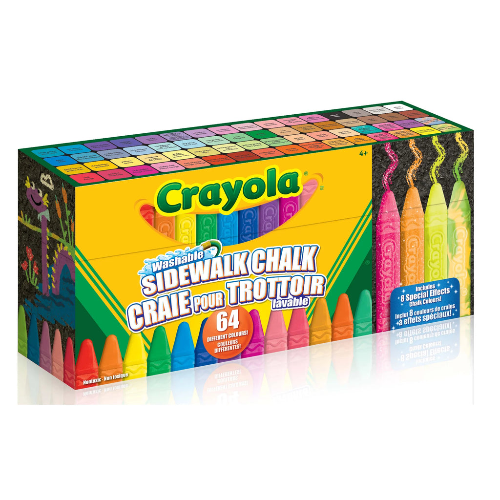 Ultimate Washable Sidewalk Chalk, 64 Count